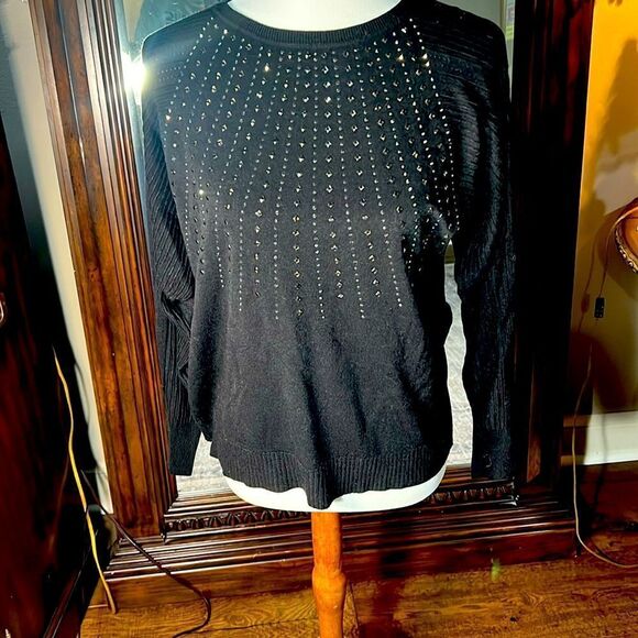 Liv Milano Gorgeous Embellished Sweater Medium. WT220 - Picture 1 of 6